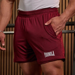European and American trendy brand YOUNG LA casual shorts, American fitness training sports breathable quick drying three-point basketball shorts