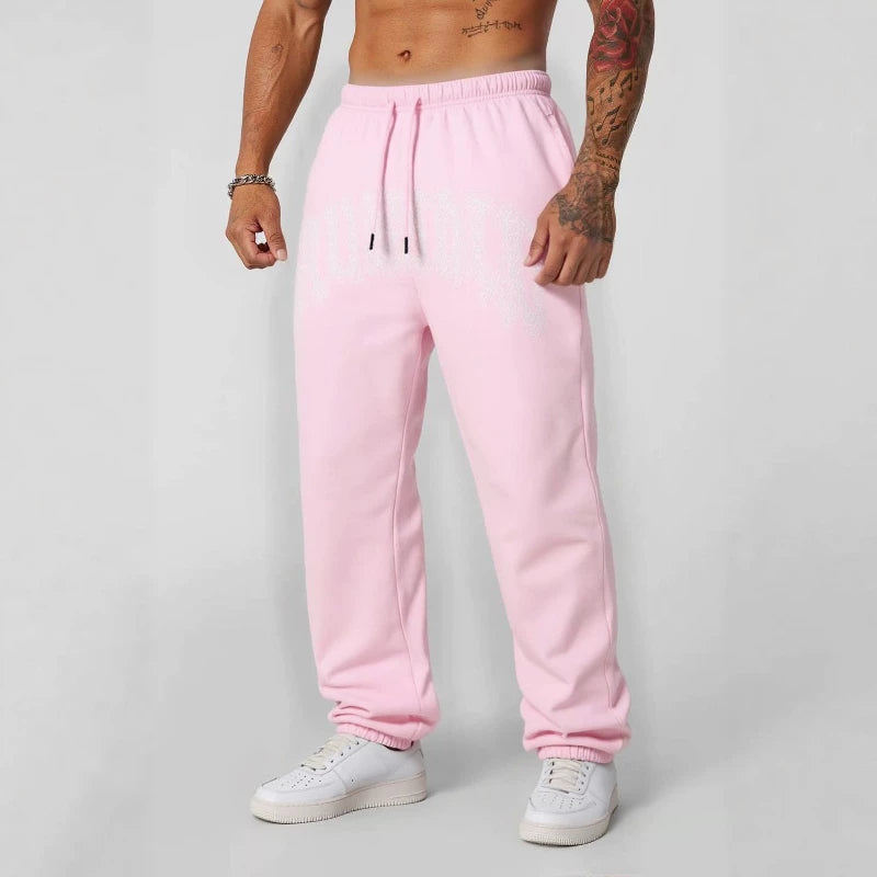 American fashion brand YOONGLA sports ankle binding pants for couples, versatile fitness training, printed casual pants for both men and women