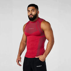 New American trendy brand YOUNG LA sports running fitness sleeveless vest printed breathable quick drying tight top
