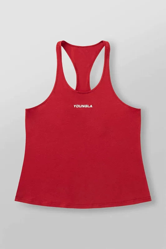 New American fashion brand YOUNG LA casual breathable iron tank top for running, sports, fitness training, sleeveless top