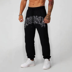 American fashion brand YOONGLA sports ankle binding pants for couples, versatile fitness training, printed casual pants for both men and women