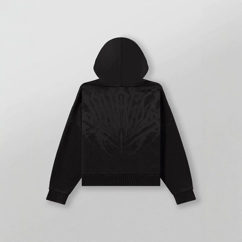 Autumn and winter new American fashion brand YOUNG LA sports hooded sweatshirt men's looped cotton jogging casual top jacket