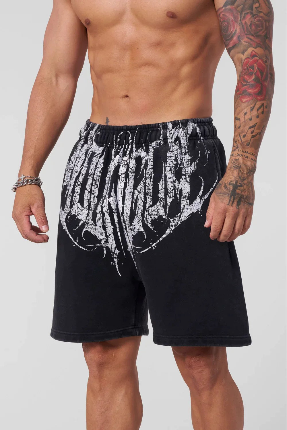 New American fashion brand YOUNG LA men's jogging shorts, fitness outdoor training casual loose straight leg pants