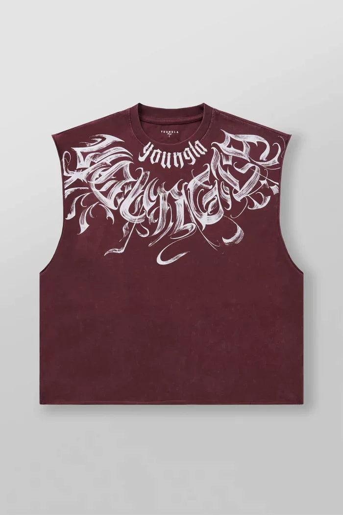 Cross border foreign trade, European and American trendy brand YOONGLA, jogging and fitness vest, fashionable and casual trend sleeveless T-shirt