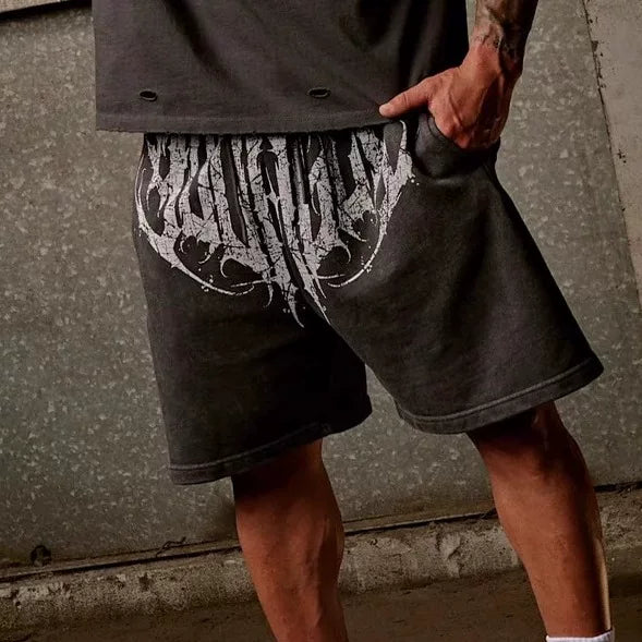 New American fashion brand YOUNG LA men's jogging shorts, fitness outdoor training casual loose straight leg pants