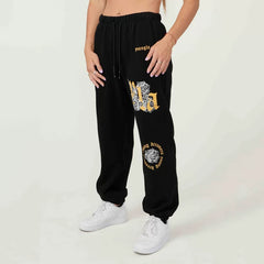 Cross border foreign trade American style trendy brand YOUNG LA fitness jogger sports European and American casual looped cotton leg tied pants