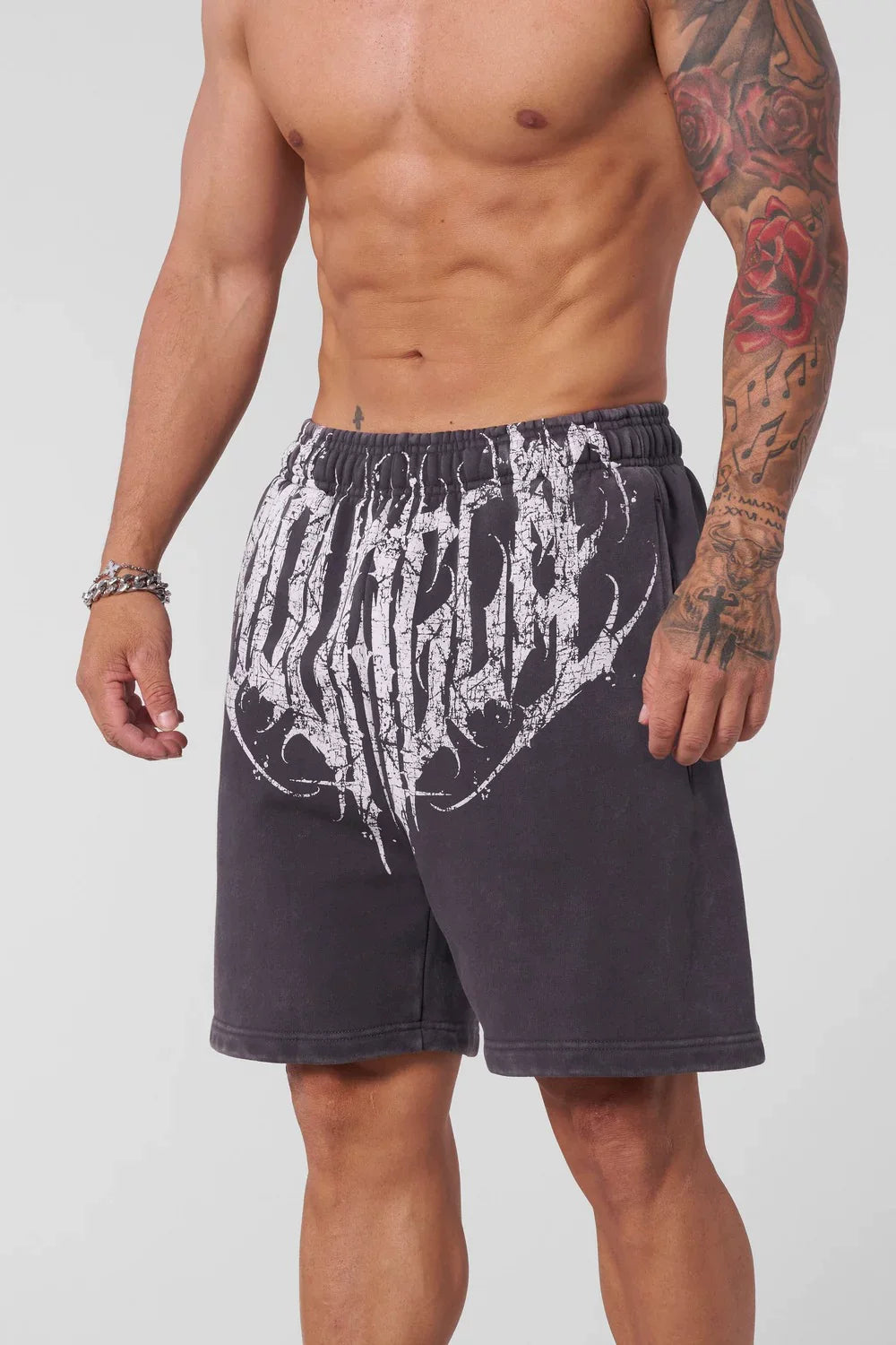 New American fashion brand YOUNG LA men's jogging shorts, fitness outdoor training casual loose straight leg pants