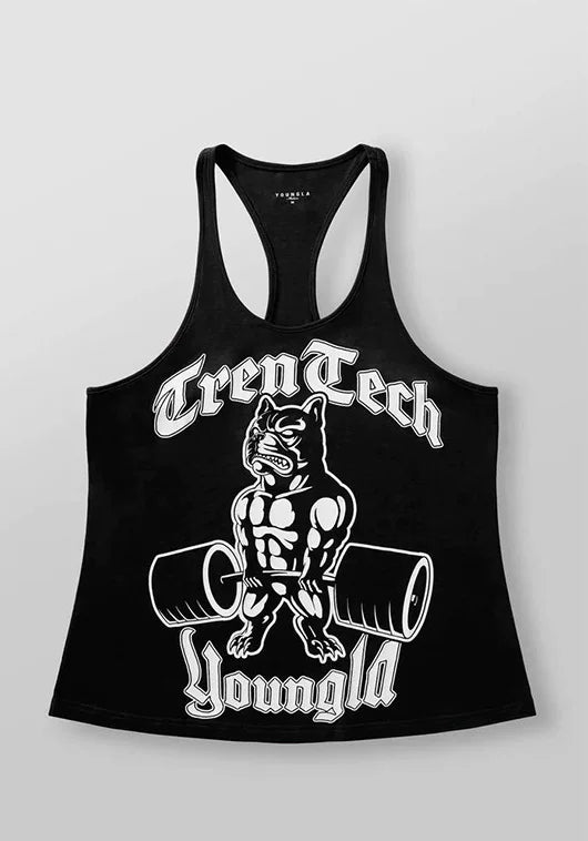 New American Fitness Training I-shaped Tank Top for Men's Sports Hurdles Sleeveless Casual Loose Running Shoulder Tank Top