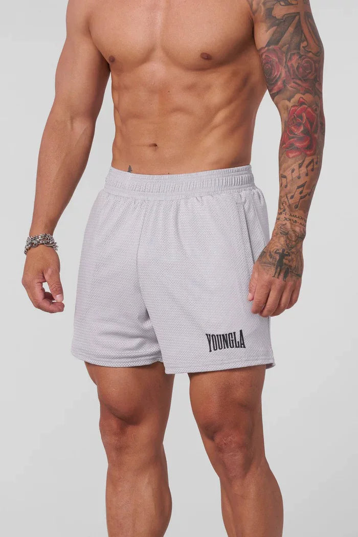 European and American trendy brand YOUNG LA casual shorts, American fitness training sports breathable quick drying three-point basketball shorts
