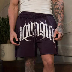 European and American trendy brand YOUNG LA casual shorts men's cotton trendy versatile fitness jogging sports basketball shorts