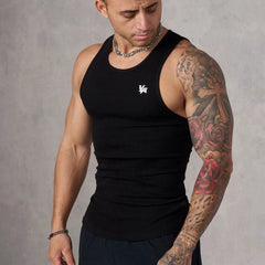 European and American trendy brand YOUNG LA new knitted ice silk ribbed sports fitness vest, running basketball training top