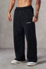 European and American fashion brand YOUNG LA men's straight leg sports pants, American jogging and fitness training embroidery casual long pants (1)