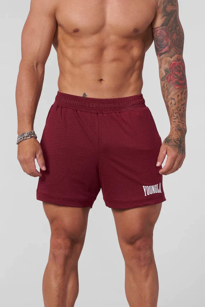 European and American trendy brand YOUNG LA casual shorts, American fitness training sports breathable quick drying three-point basketball shorts