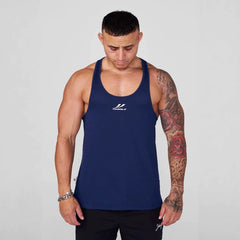 European and American trendy brand YOONGLA men's sleeveless vest fitness suit quick drying elastic exercise training running fitness top