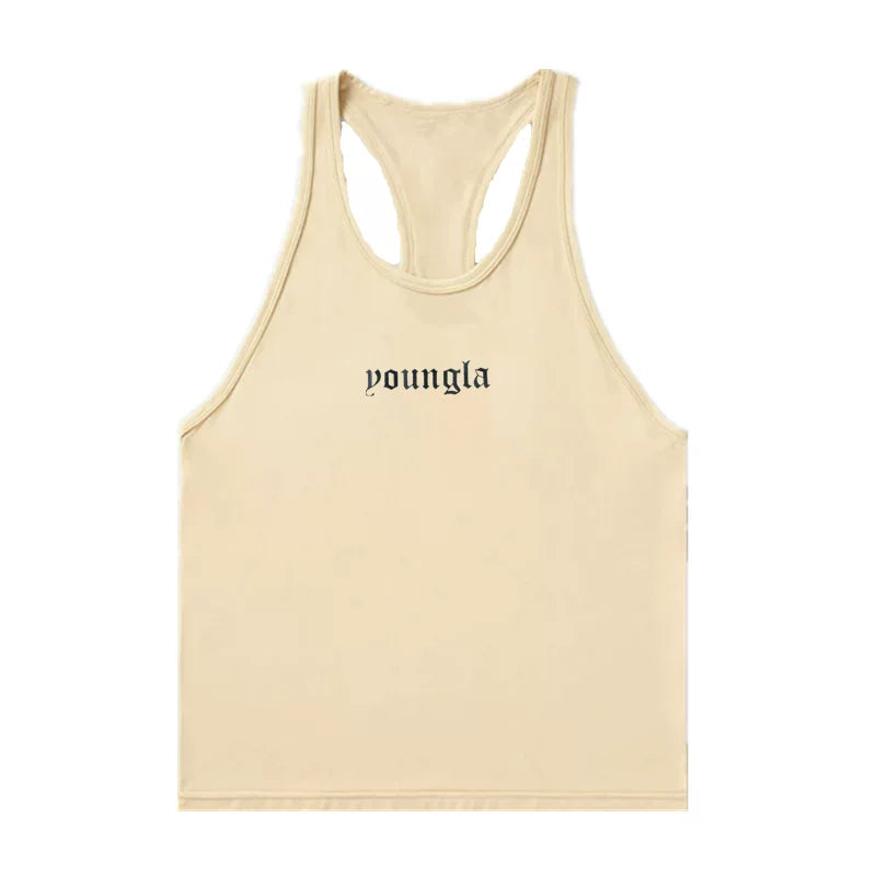 New summer running sleeveless vest, casual, breathable, elastic, muscle fitness, iron top, cross-border foreign trade