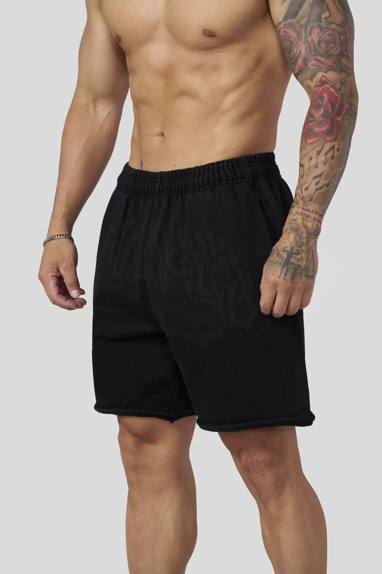 American trendy brand YOONGLA fitness letter shorts loose oversized jogging casual running loop shorts