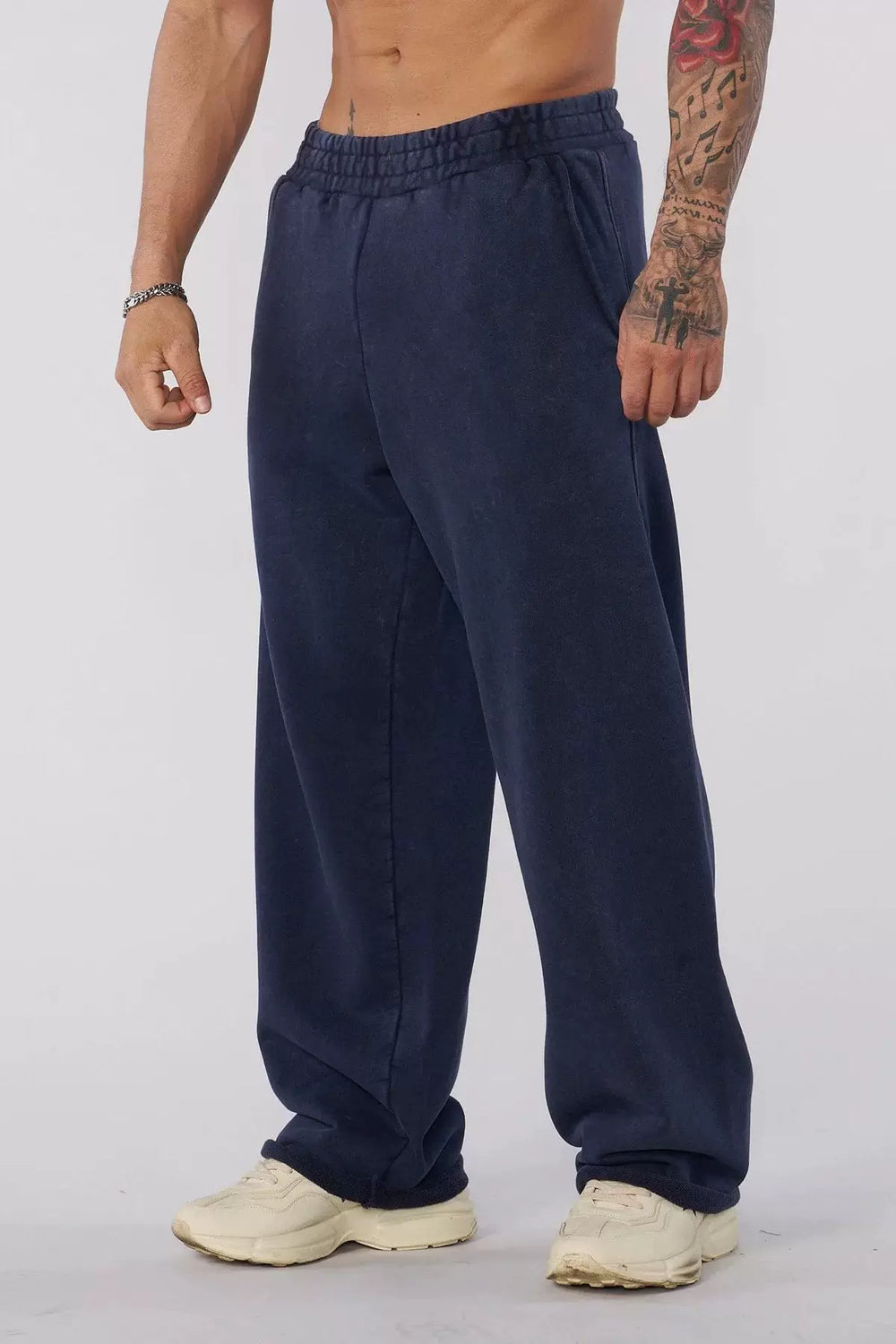 European and American new trendy brand YOUNG LA, slow runners, sports straight leg pants, casual fitness training, loose pants for men