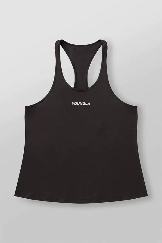 New American fashion brand YOUNG LA casual breathable iron tank top for running, sports, fitness training, sleeveless top