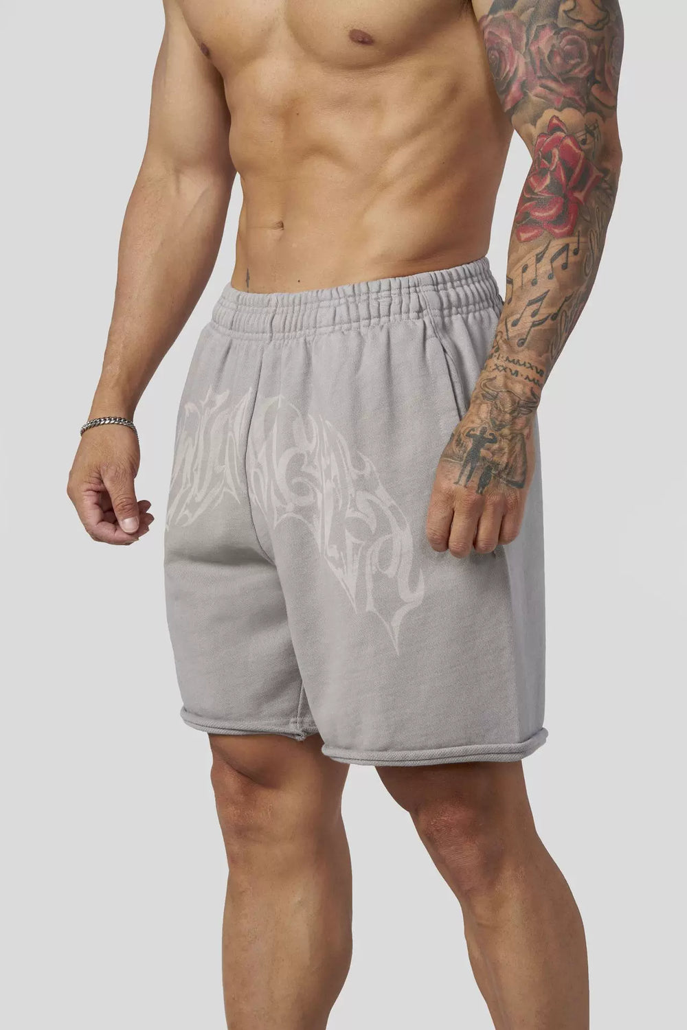 American trendy brand YOONGLA fitness letter shorts loose oversized jogging casual running loop shorts