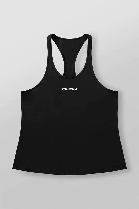 New American fashion brand YOUNG LA casual breathable iron tank top for running, sports, fitness training, sleeveless top