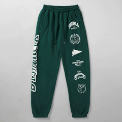 Cross-border foreign trade European and American trendy brand youngLa sports trousers American muscle fitness exercise casual foot trousers