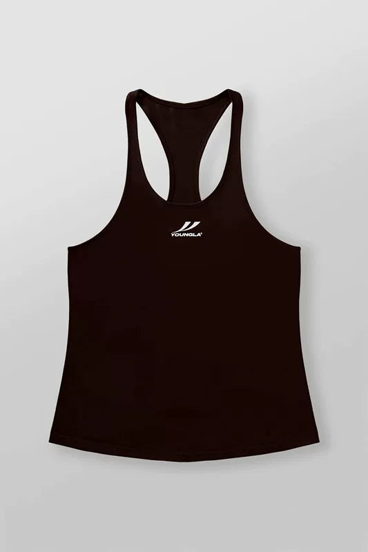 European and American trendy brand YOONGLA men's sleeveless vest fitness suit quick drying elastic exercise training running fitness top