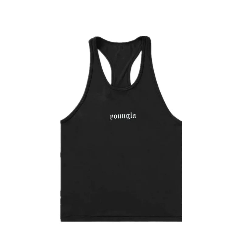 New summer running sleeveless vest, casual, breathable, elastic, muscle fitness, iron top, cross-border foreign trade