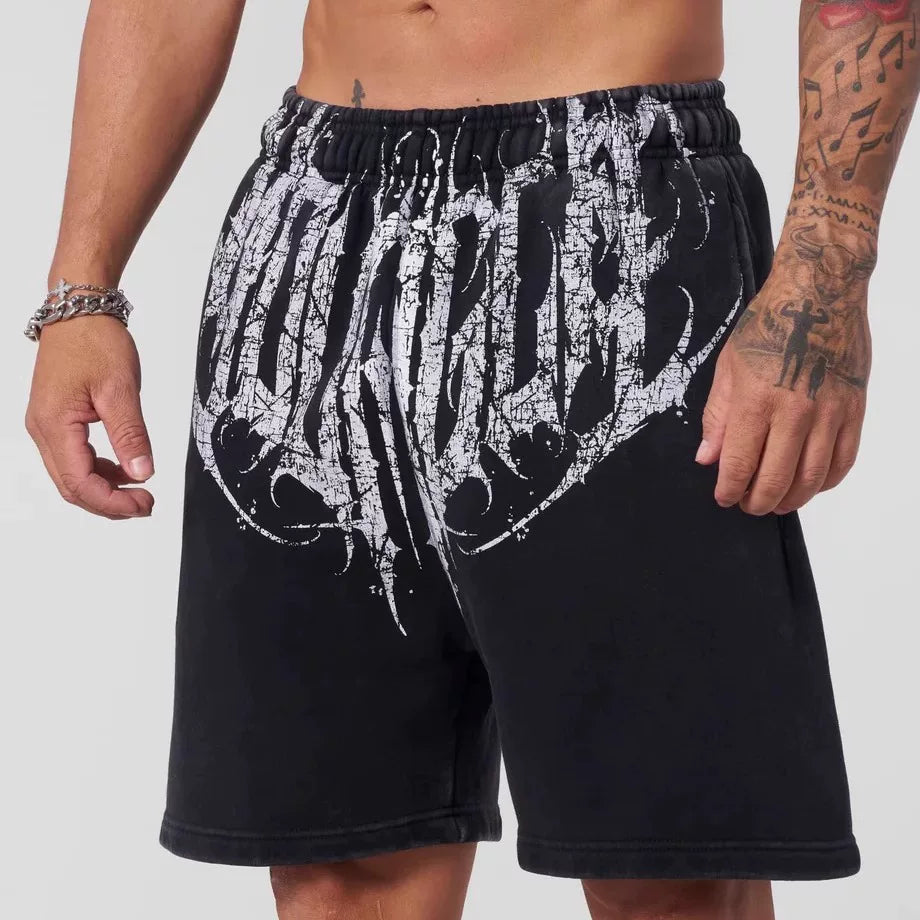 New American fashion brand YOUNG LA men's jogging shorts, fitness outdoor training casual loose straight leg pants