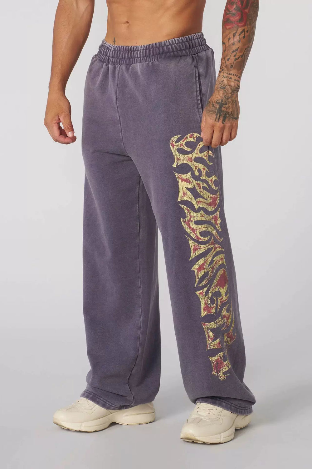 European and American trendy brand YOUNG LA sports straight leg pants American men's fitness training outdoor casual loose pants