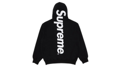 Supreme Satin Applique Hoodie Black (FW25)