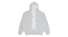 Supreme Satin Applique Hoodie Heather Grey (FW25)