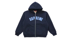 Supreme Arc Thermal Lined Zip Up Hoodie Navy